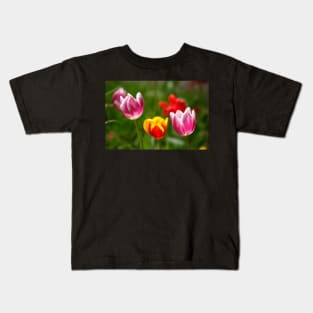 (Tulipa); Tulip; Tulips; Flower; Flower; colorful, tulip blossom Kids T-Shirt